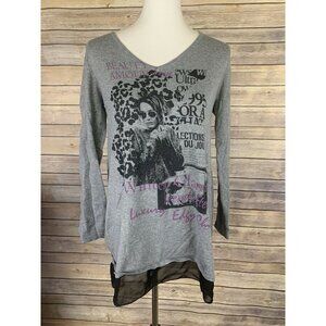 Style And Co Medium Layered Look Top Animal Print